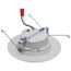 9 Watt LED Downlight Retrofit 5-6 Inches CCT Selectable Round White Finish 120 Volt (Pack of 3)