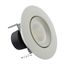 7.5 Watt LED Directional Retrofit Downlight Gimbaled 4" Adjustable Color Temperature 60 deg. Beam Angle 120 Volt (Pack of 2)