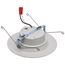 13.7 Watt LED Downlight Retrofit 5-6 Inches CCT Selectable Round White Finish 120 Volt (Pack of 2)