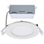 10 Watt LED Direct Wire Downlight Edge-lit 4" CCT Selectable 120 volt Dimmable Round Remote Driver (Pack of 2)