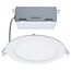 12 Watt LED Direct Wire Downlight Edge-lit 6" CCT Selectable 120 volt Dimmable Round Remote Driver (Pack of 2)