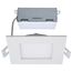 10 Watt LED Direct Wire Downlight Edge-lit 4" CCT Selectable 120 volt Dimmable Square Remote Driver