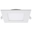 12 Watt LED Direct Wire Downlight Edge-lit 6" CCT Selectable 120 volt Dimmable Square Remote Driver (Pack of 2)