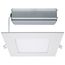 24 Watt LED Direct Wire Downlight Edge-lit 8" CCT Selectable 120 volt Dimmable Square Remote Driver