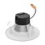 7 Watt LED Downlight Retrofit 4" CCT Selectable 120 volts Dimmable Brushed Nickel Finish (Pack of 3)