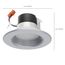 7 Watt LED Downlight Retrofit 4" CCT Selectable 120 volts Dimmable Brushed Nickel Finish (Pack of 3)