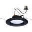 9 Watt LED Downlight Retrofit 5-6" CCT Selectable 120 Volts Black Finish (Pack of 3)
