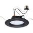 9 Watt LED Downlight Retrofit 5-6" CCT Selectable 120 Volts Bronze Finish (Pack of 2)