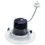 6.5 Watt LED Downlight Retrofit 4 Inch Baffle CCT Selectable 12 Volts Matte White Finish (Pack of 2)