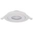 9 Watt CCT Selectable LED Direct Wire Downlight Gimbaled 4 Inch Round Remote Driver White (Pack of 2)