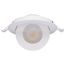 9 Watt CCT Selectable LED Direct Wire Downlight Gimbaled 4 Inch Round Remote Driver White (Pack of 2)