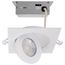 9 Watt CCT Selectable LED Direct Wire Downlight Gimbaled 4 Inch Square Remote Driver White