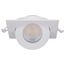 9 Watt CCT Selectable LED Direct Wire Downlight Gimbaled 4 Inch Square Remote Driver White