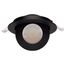 9 Watt CCT Selectable LED Direct Wire Downlight Gimbaled 4 Inch Round Remote Driver Black