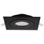 9 Watt CCT Selectable LED Direct Wire Downlight Gimbaled 4 Inch Square Remote Driver Black