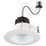 7 Watt 4" Deep Baffle CCT-Selectable Recessed LED Downlight