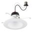 9 Watt 6" Deep Baffle CCT-Selectable Recessed LED Downlight (Pack of 2)