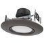 10.5 Watt LED Retrofit Downlight Gimbaled 120 Volt CCT Selectable Bronze Finish