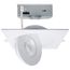 15 Watt CCT Selectable LED Direct Wire Downlight Gimbaled 6 Inch Square Remote Driver White