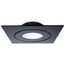15 Watt CCT Selectable LED Direct Wire Downlight Gimbaled 6 Inch Square Remote Driver Black