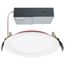13 Watt LED Fire Rated 6 Inch Direct Wire Downlight Round Shape White Finish CCT Selectable 120 Volts Dimmable Remote Driver
