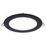 12 Watt LED Direct Wire Downlight Edge-lit 6" CCT Selectable 120 volt Dimmable Round Remote Driver Black Finish, S11875R1