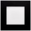 12 Watt LED Direct Wire Downlight Edge-lit 6" CCT Selectable 120 volt Dimmable Square Remote Driver Black Finish (Pack of 2)