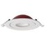 9 Watt LED Fire Rated 4 Inch Direct Wire Directional Downlight Round Shape White Finish CCT Selectable Dimmable 120 Volts (Pack of 2)