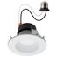 Field Selectable LED Downlight Retrofit Deep Baffle 5.8/7/9.5 Watts 27K/30K/35K/40K/50K CCT 4" Round Shape White Finish 120 Volts