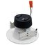 Field Selectable LED Downlight Retrofit Deep Baffle 5.8/7/9.5 Watts 27K/30K/35K/40K/50K CCT 4" Round Shape White Finish 120 Volts