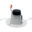 Field Selectable LED Downlight Retrofit Deep Baffle 8/10.5/13.5 Watts 27K/30K/35K/40K/50K CCT 5-6" Round Shape White Finish 120 Volts (Pack of 2)