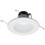 Field Selectable LED Downlight Retrofit Deep Baffle 8/10.5/13.5 Watts 27K/30K/35K/40K/50K CCT 5-6" Round Shape White Finish 120 Volts (Pack of 2)