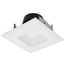 Field Selectable LED Downlight Retrofit Deep Baffle 5.8/7/9.5 Watts 27K/30K/35K/40K/50K CCT 4" Square Shape White Finish 120 Volts (Pack of 2)
