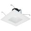 Field Selectable LED Downlight Retrofit Deep Baffle 8/10.5/13.5 Watts 27K/30K/35K/40K/50K CCT 5-6" Square Shape White Finish 120 Volts (Pack of 2)