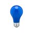 8 Watt A19 LED Bulb - Ceramic Blue - Medium base - 360 deg. Beam Angle - 120 Volt (8 Pack)