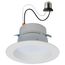 LED Retrofit Downlight 5/6/7.5 Wattage Selectable CCT and Lumens Selectable 120 Volt ColorQuick and PowerQuick Technology Round White Finish