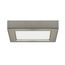 10.5 watt 5.5" Flush Mount LED Fixture 3000K Square Shape Brushed Nickel Finish 120 volts