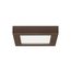 10.5 watt 5.5" Flush Mount LED Fixture 3000K Square Shape Bronze Finish 120 volts