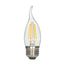 5.5 Watt CA10 LED Bulb - Clear - Medium base - 2700K - 120 Volt (8 Pack)