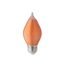 4 Watt C15 LED Bulb - Satin Spun - Amber - Medium base - 2100K - 240 Lumens - 120 Volt (5 Pack)