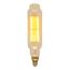 60 Watt T24 Incandescent Vintage Style Bulb - Amber - 2000 Average rated hours - Medium Base - 120 Volt (2 Pack)