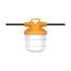 50 Watt LED High-Lumen Industrial / Commercial String Light 5 Inter-Connected Lamps 5000K Integrated Cord / Plug 120 Volt