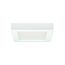10.5 watt 5.5" Flush Mount LED Fixture 2700K Square Shape White Finish 120 volts
