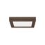 13.5 watt 7" Flush Mount LED Fixture 2700K Square Shape Bronze Finish 120 volts
