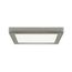 18.5 watt 9" Flush Mount LED Fixture 2700K Square Shape Brushed Nickel Finish 120 volts