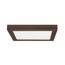 18.5 watt 9" Flush Mount LED Fixture 2700K Square Shape Bronze Finish 120 volts