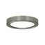 13.5 watt 7" Flush Mount LED Fixture 3000K Round Shape Brushed Nickel Finish 120 volts