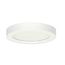 18.5 watt 9" Flush Mount LED Fixture 3000K Round Shape White Finish 277 volts