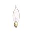 10 Watt CA7 Incandescent Bulb - Clear - 1500 Average rated hours - 80 Lumens - Candelabra base - 120 Volt (50 Pack)