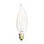 15 Watt CA8 Incandescent Bulb - Clear - 1500 Average rated hours - 100 Lumens - Candelabra base - 120 Volt (60 Pack)